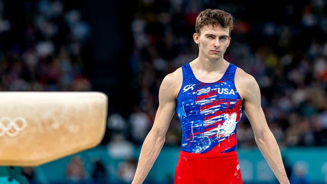 Image for article titled Stephen Nedoroscik Under Fire After Video Shows Him Whipping Pommel Horse